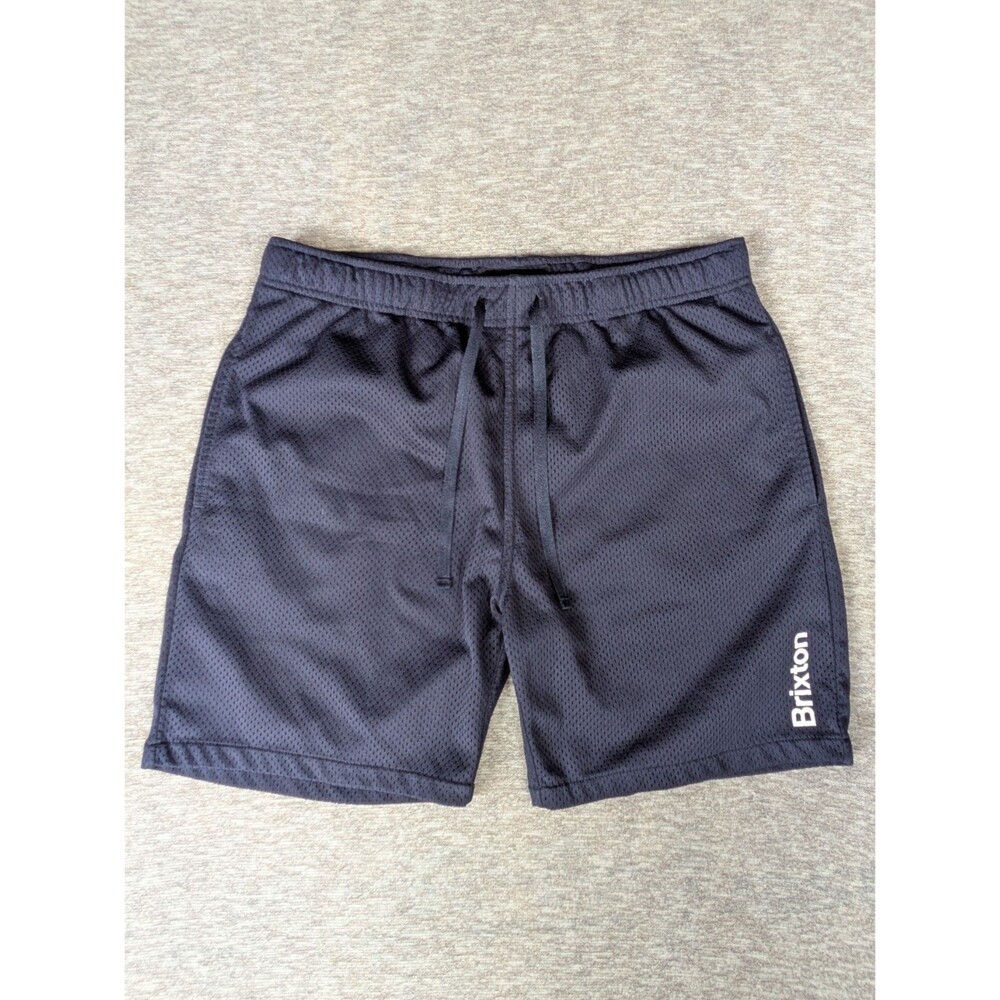 Brixton Mesh Navy Blue Shorts Sz M Dad Shorts Grandpa Core